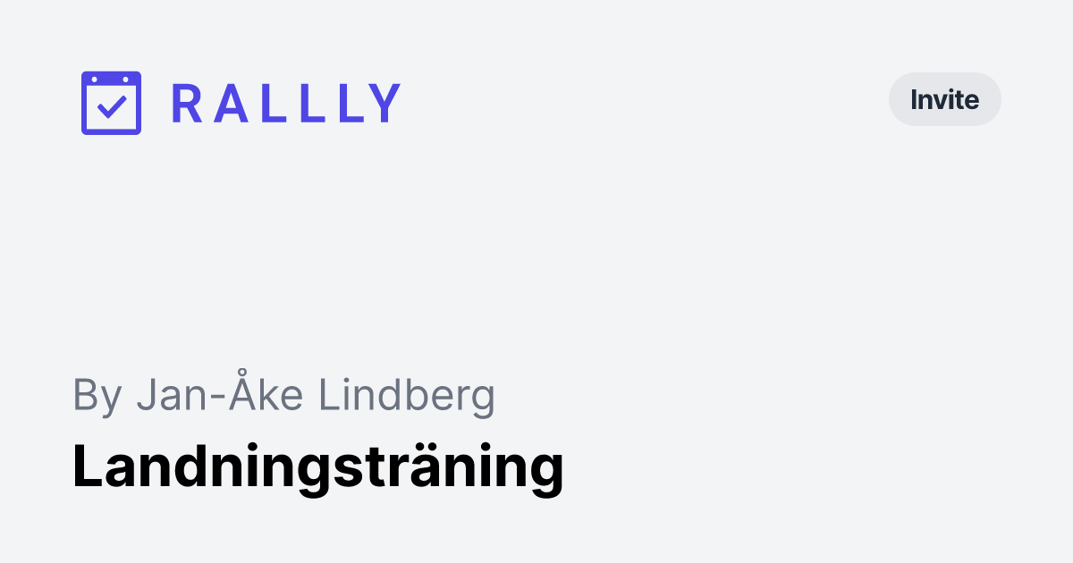 Landningsträning